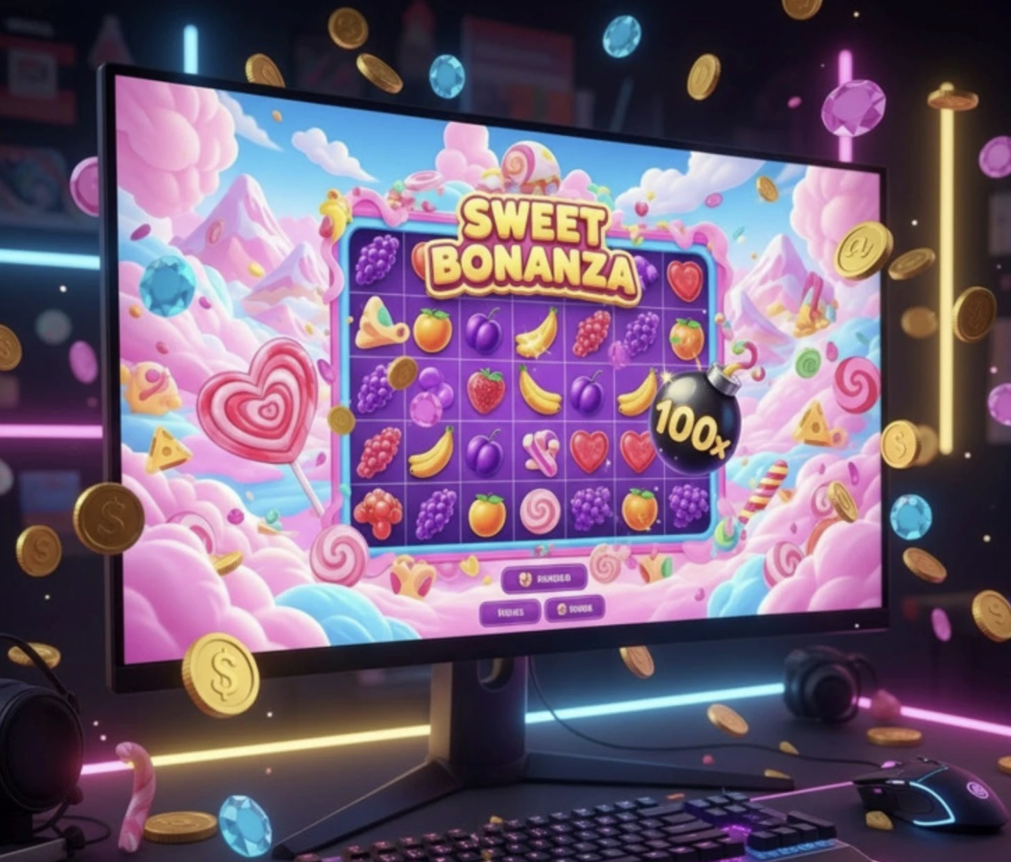 Playing Sweet Bonanza online